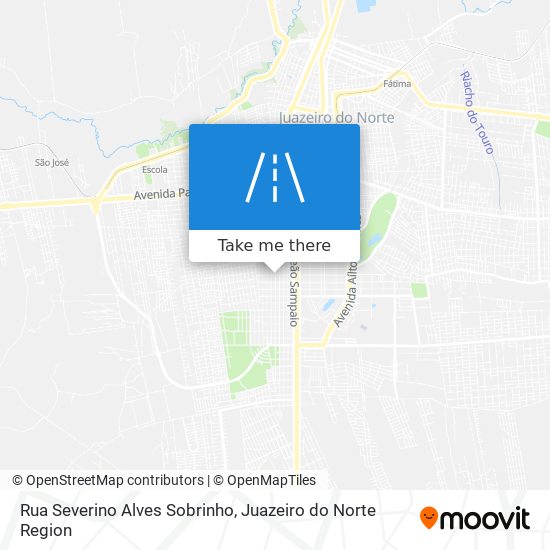 Mapa Rua Severino Alves Sobrinho