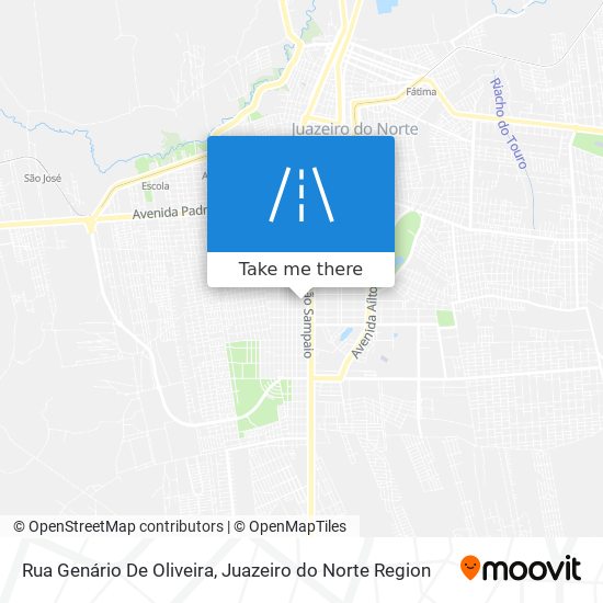 Mapa Rua Genário De Oliveira