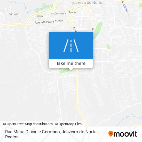 Mapa Rua Maria Diuciule Germano