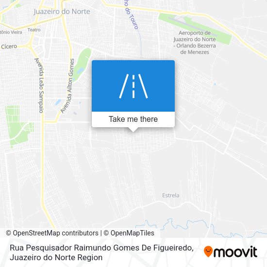 Rua Pesquisador Raimundo Gomes De Figueiredo map