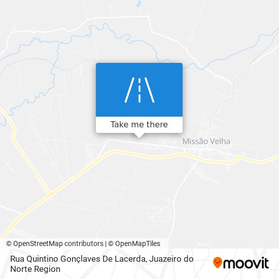 Mapa Rua Quintino Gonçlaves De Lacerda