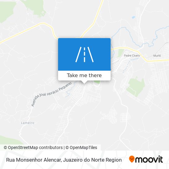 Mapa Rua Monsenhor Alencar