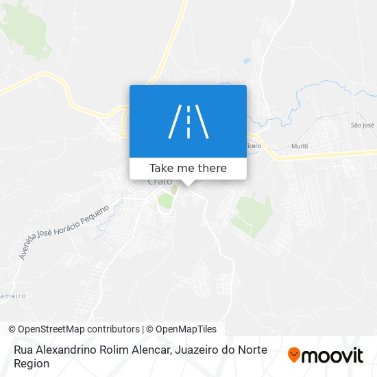 Mapa Rua Alexandrino Rolim Alencar