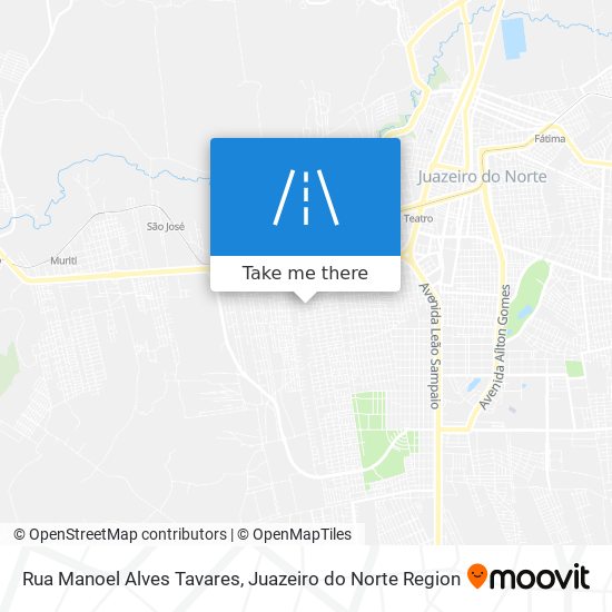 Mapa Rua Manoel Alves Tavares