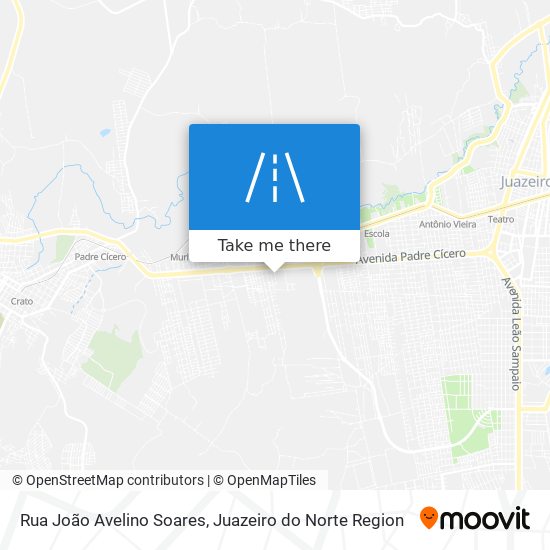 Mapa Rua João Avelino Soares