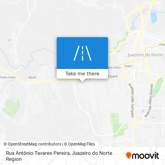 Mapa Rua Antônio Tavares Pereira