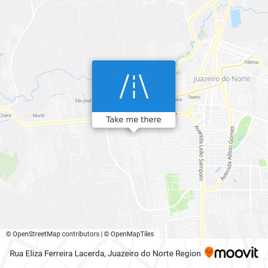 Mapa Rua Eliza Ferreira Lacerda