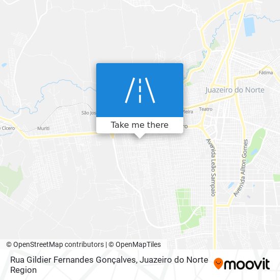 Mapa Rua Gildier Fernandes Gonçalves