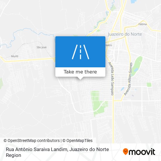 Rua Antônio Saraiva Landim map