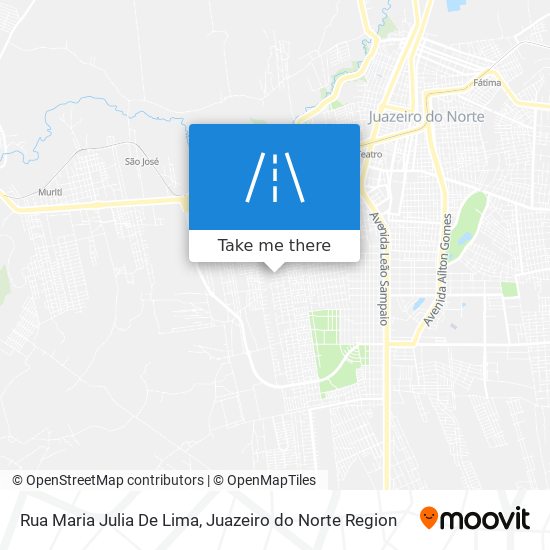 Mapa Rua Maria Julia De Lima