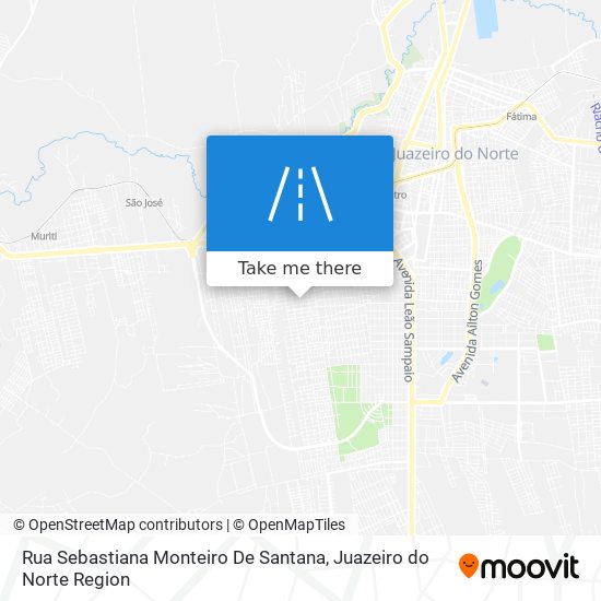 Mapa Rua Sebastiana Monteiro De Santana