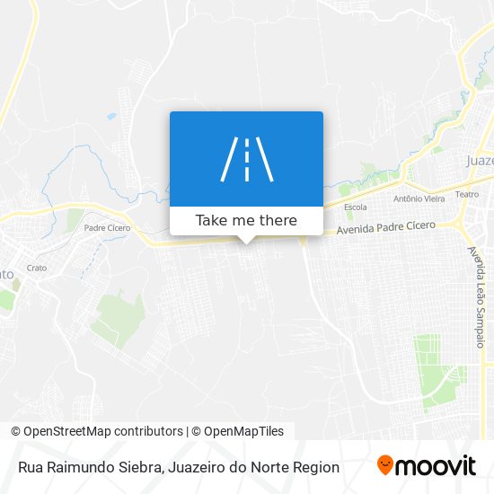 Mapa Rua Raimundo Siebra