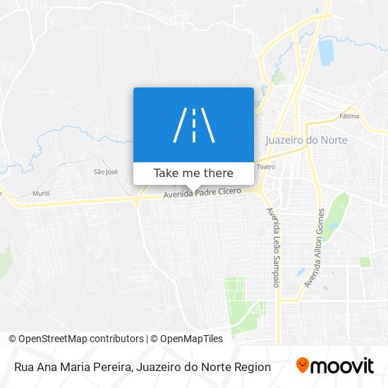 Mapa Rua Ana Maria Pereira