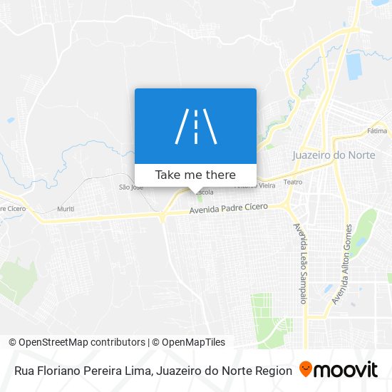 Mapa Rua Floriano Pereira Lima