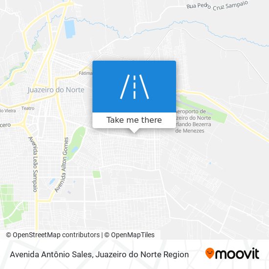 Mapa Avenida Antônio Sales