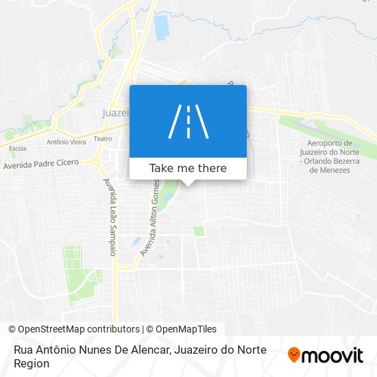 Mapa Rua Antônio Nunes De Alencar