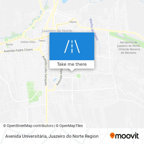 Mapa Avenida Universitária