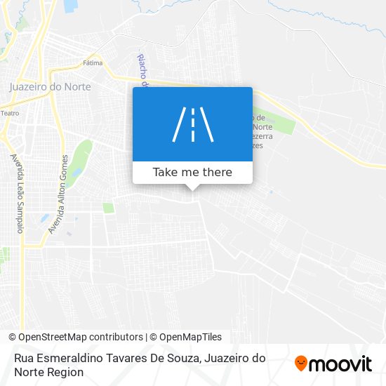Mapa Rua Esmeraldino Tavares De Souza