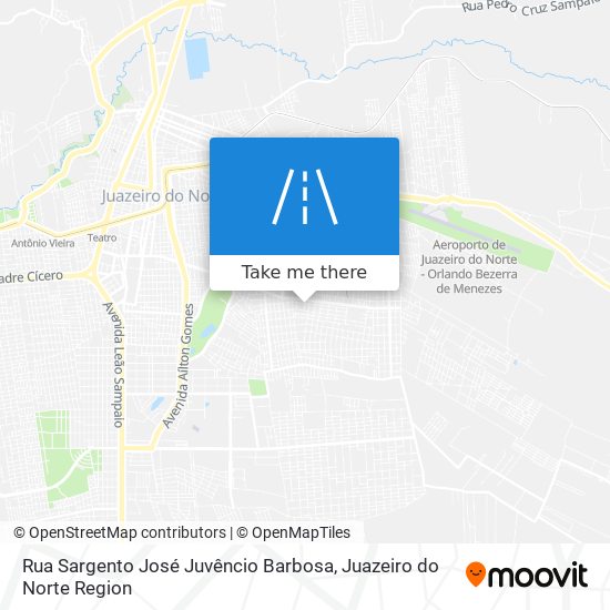 Mapa Rua Sargento José Juvêncio Barbosa