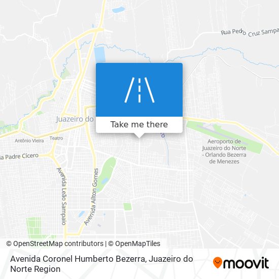 Mapa Avenida Coronel Humberto Bezerra