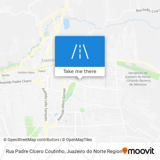 Mapa Rua Padre Cícero Coutinho