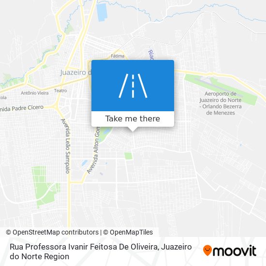 Mapa Rua Professora Ivanir Feitosa De Oliveira