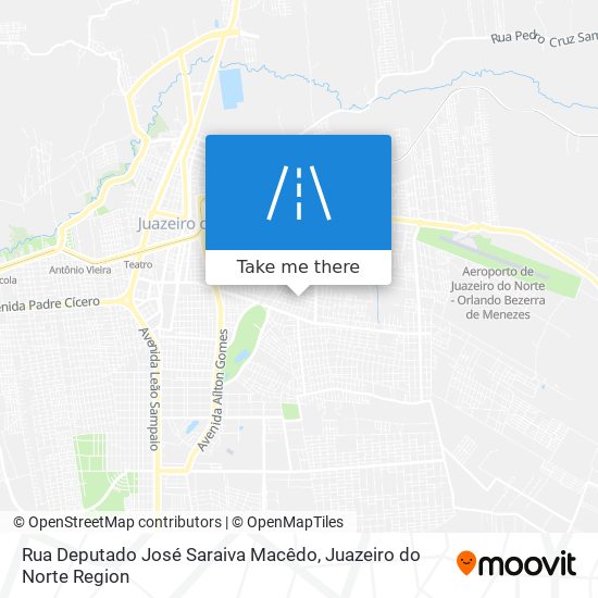 Mapa Rua Deputado José Saraiva Macêdo