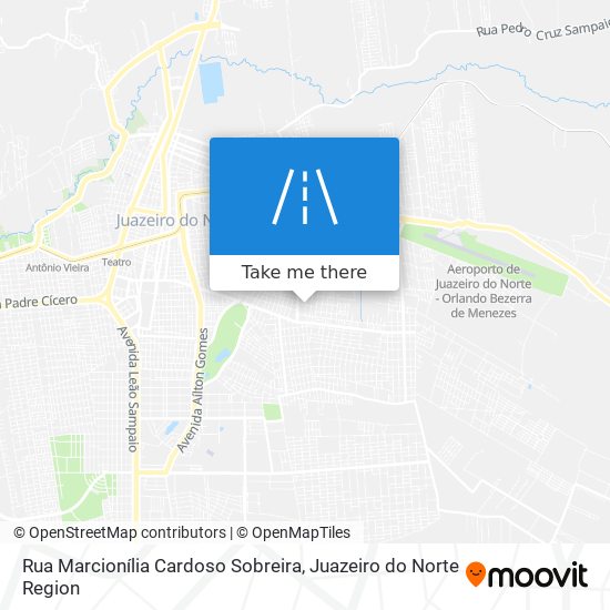 Mapa Rua Marcionília Cardoso Sobreira