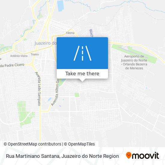 Mapa Rua Martiniano Santana