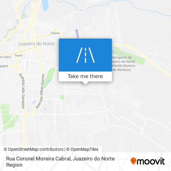 Mapa Rua Coronel Moreira Cabral