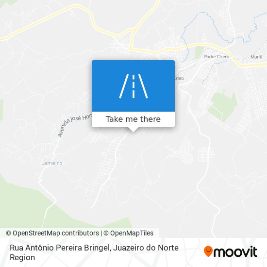 Mapa Rua Antônio Pereira Bringel
