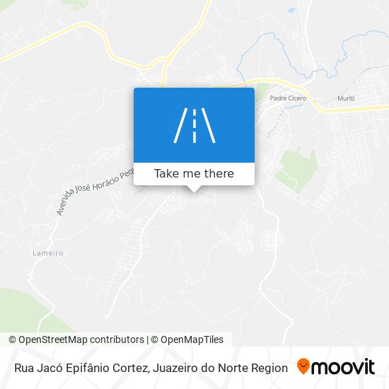 Mapa Rua Jacó Epifânio Cortez