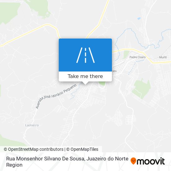 Mapa Rua Monsenhor Silvano De Sousa