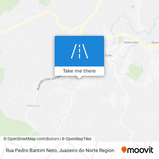 Mapa Rua Pedro Bantim Neto