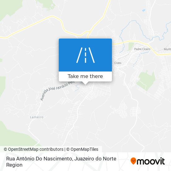 Mapa Rua Antônio Do Nascimento