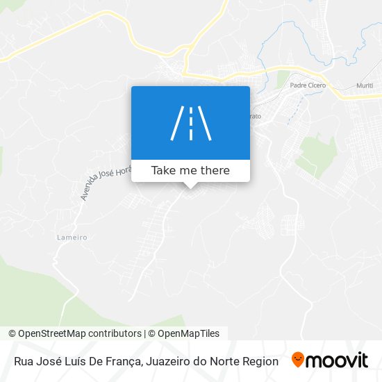 Mapa Rua José Luís De França