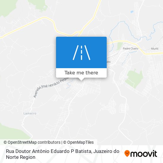 Mapa Rua Doutor Antônio Eduardo P Batista