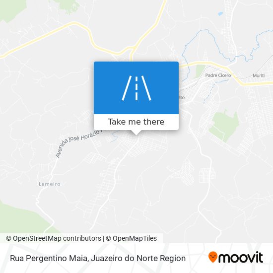 Mapa Rua Pergentino Maia