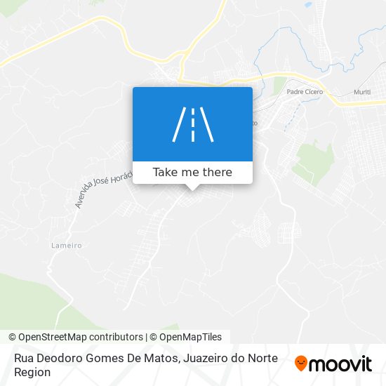 Mapa Rua Deodoro Gomes De Matos
