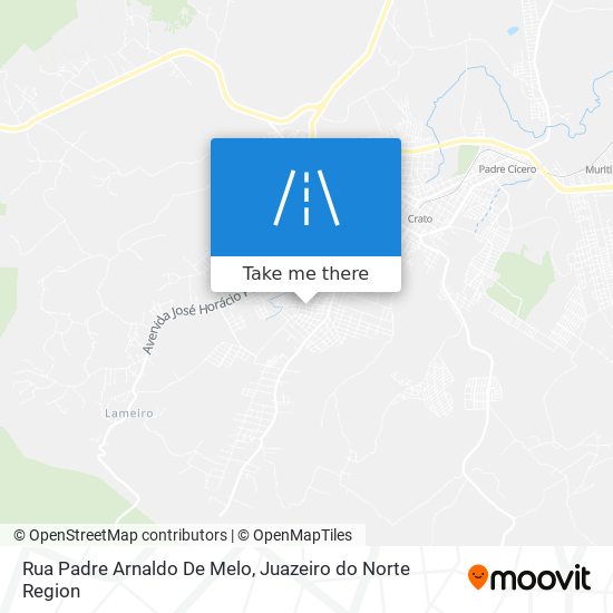 Mapa Rua Padre Arnaldo De Melo