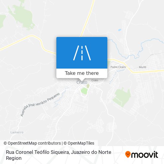 Rua Coronel Teófilo Siqueira map