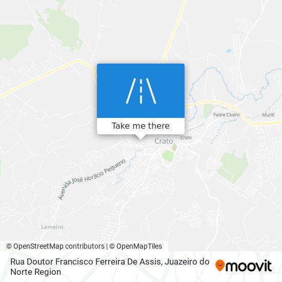 Mapa Rua Doutor Francisco Ferreira De Assis