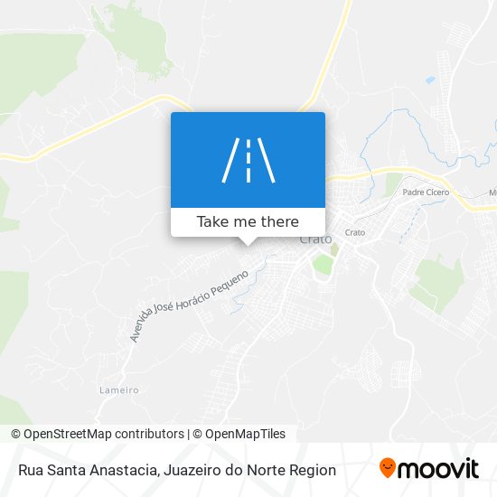 Mapa Rua Santa Anastacia