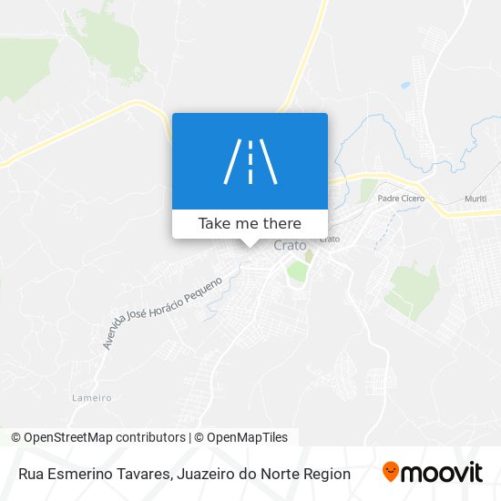 Mapa Rua Esmerino Tavares