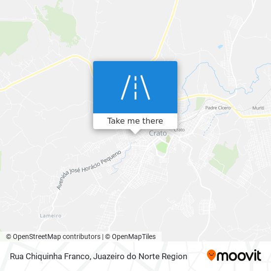 Mapa Rua Chiquinha Franco