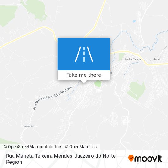 Mapa Rua Marieta Teixeira Mendes
