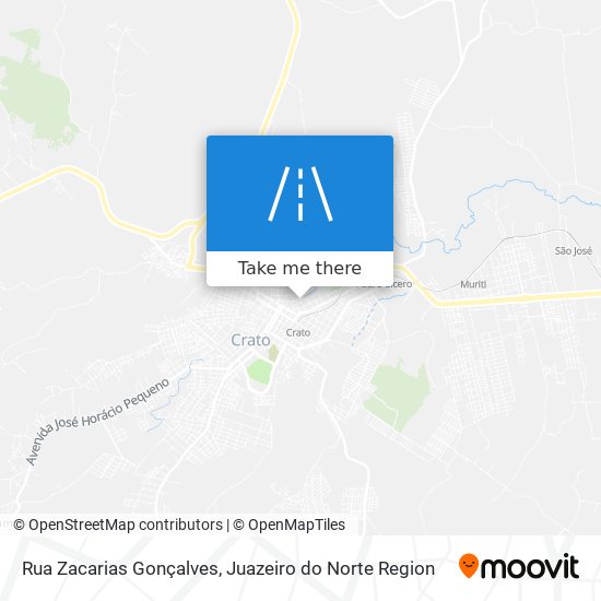 Mapa Rua Zacarias Gonçalves