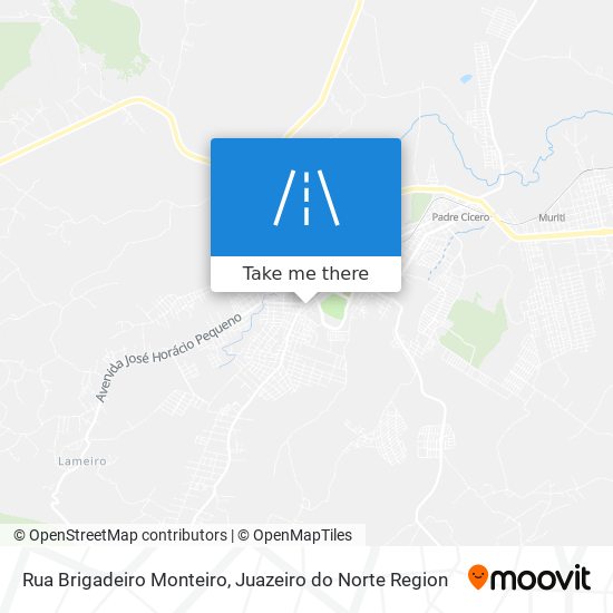 Mapa Rua Brigadeiro Monteiro