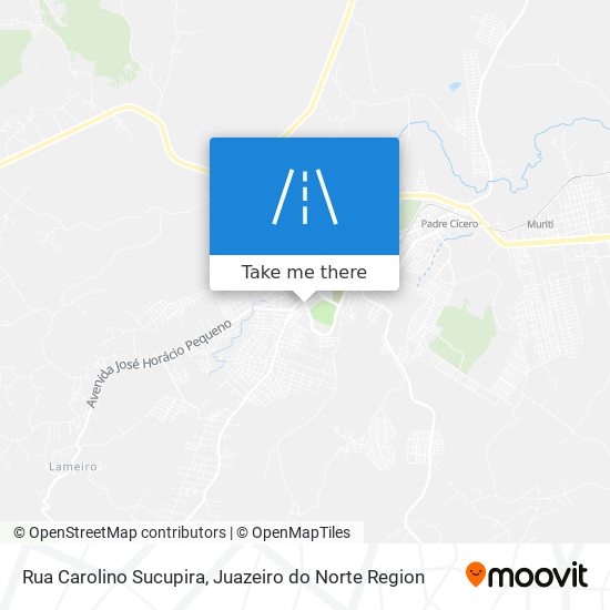 Mapa Rua Carolino Sucupira