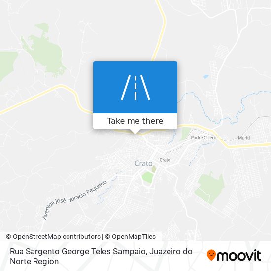 Mapa Rua Sargento George Teles Sampaio
